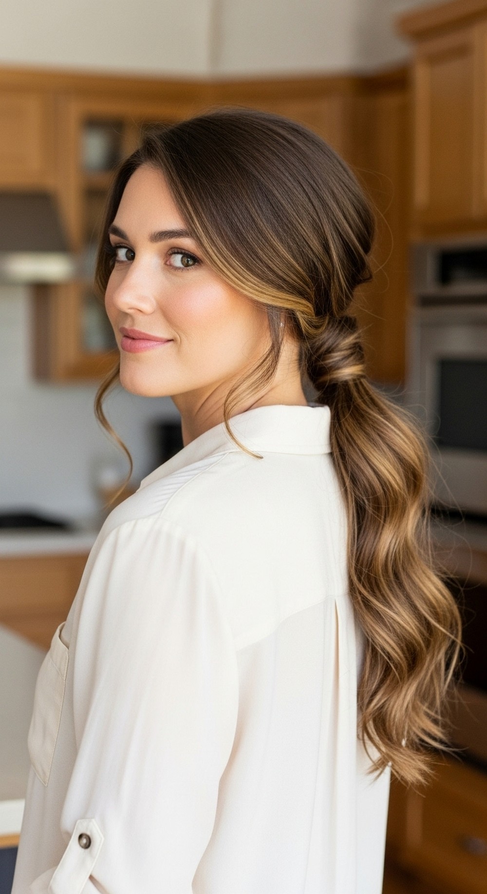 Low Wrapped Ponytail