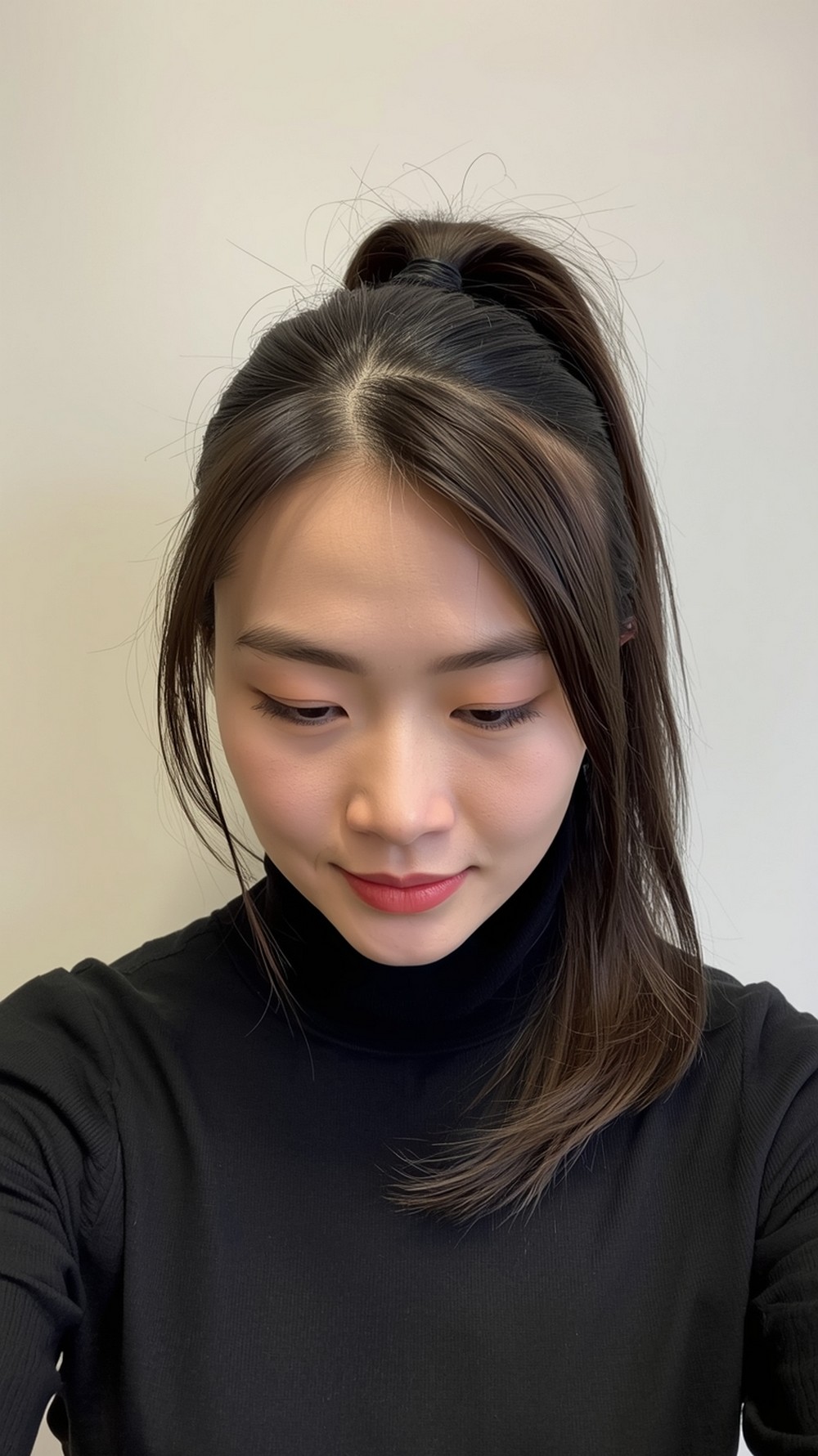 Scarf-Proof Sleek Nape Pony