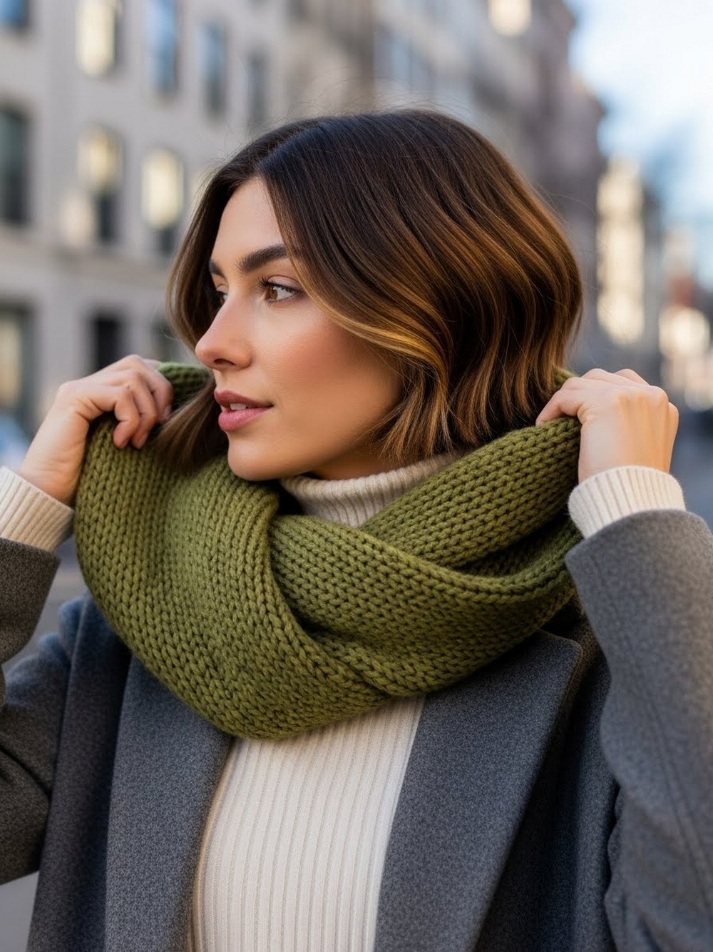 Scarf-Safe Tucked-Ends Wavy Lob