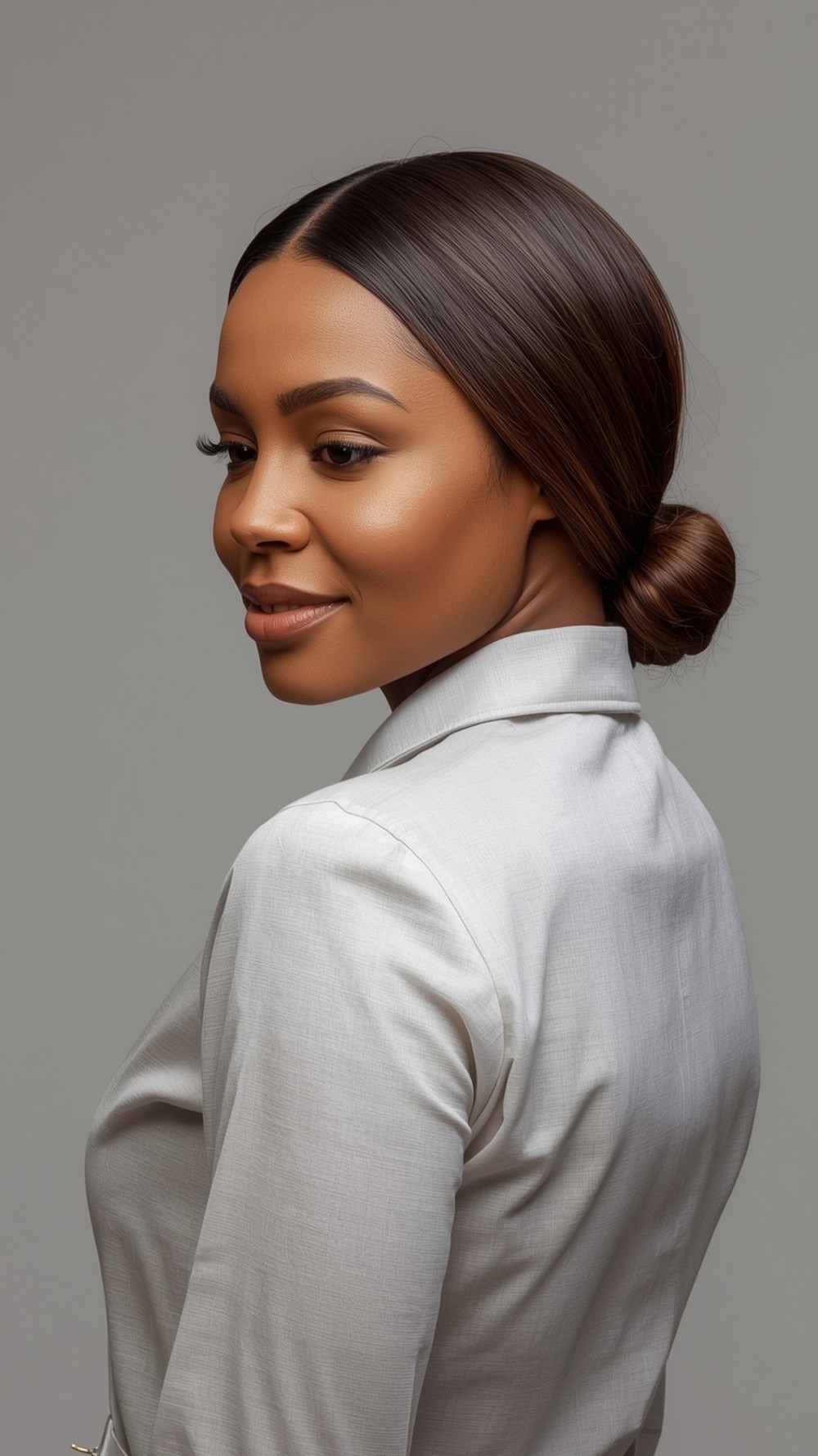 Side-Part Low Knot