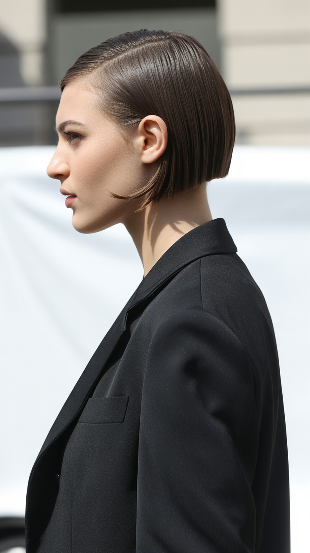 Sleek Center-Part Butterfly