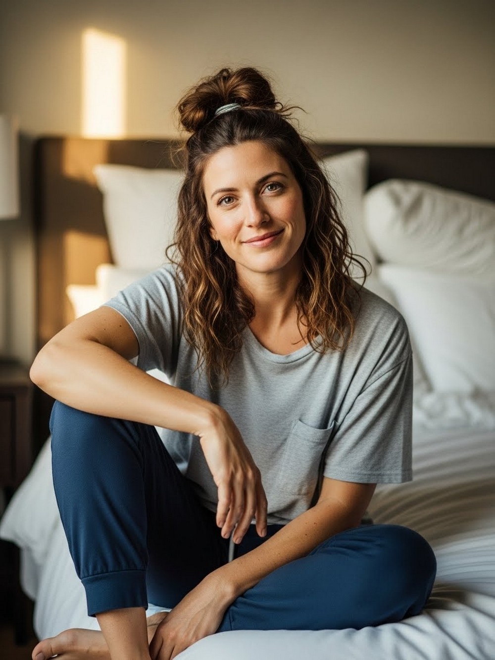 Slept-In Second-Day Messy Bun