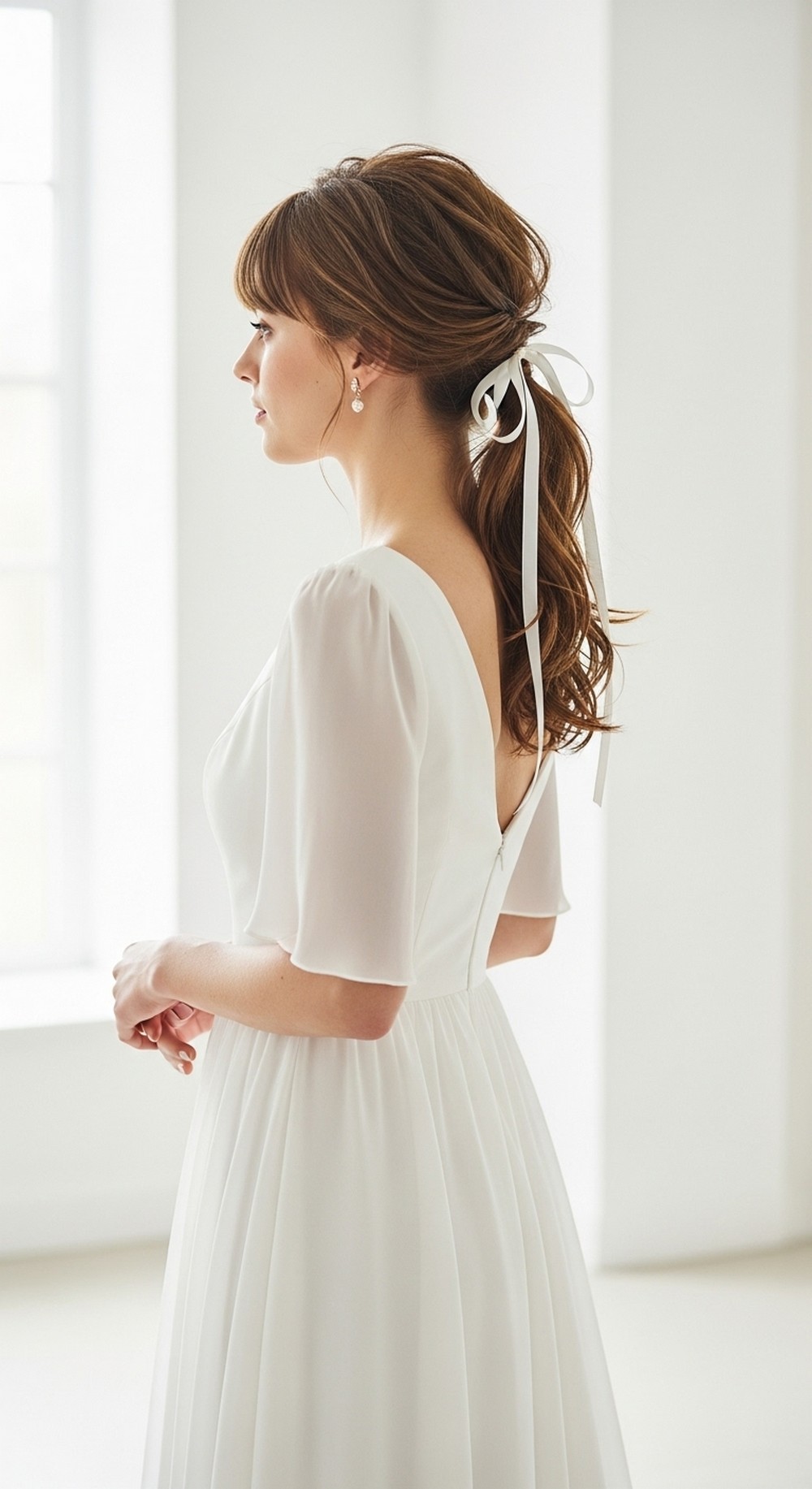 Tousled Ribbon-Tied Pony