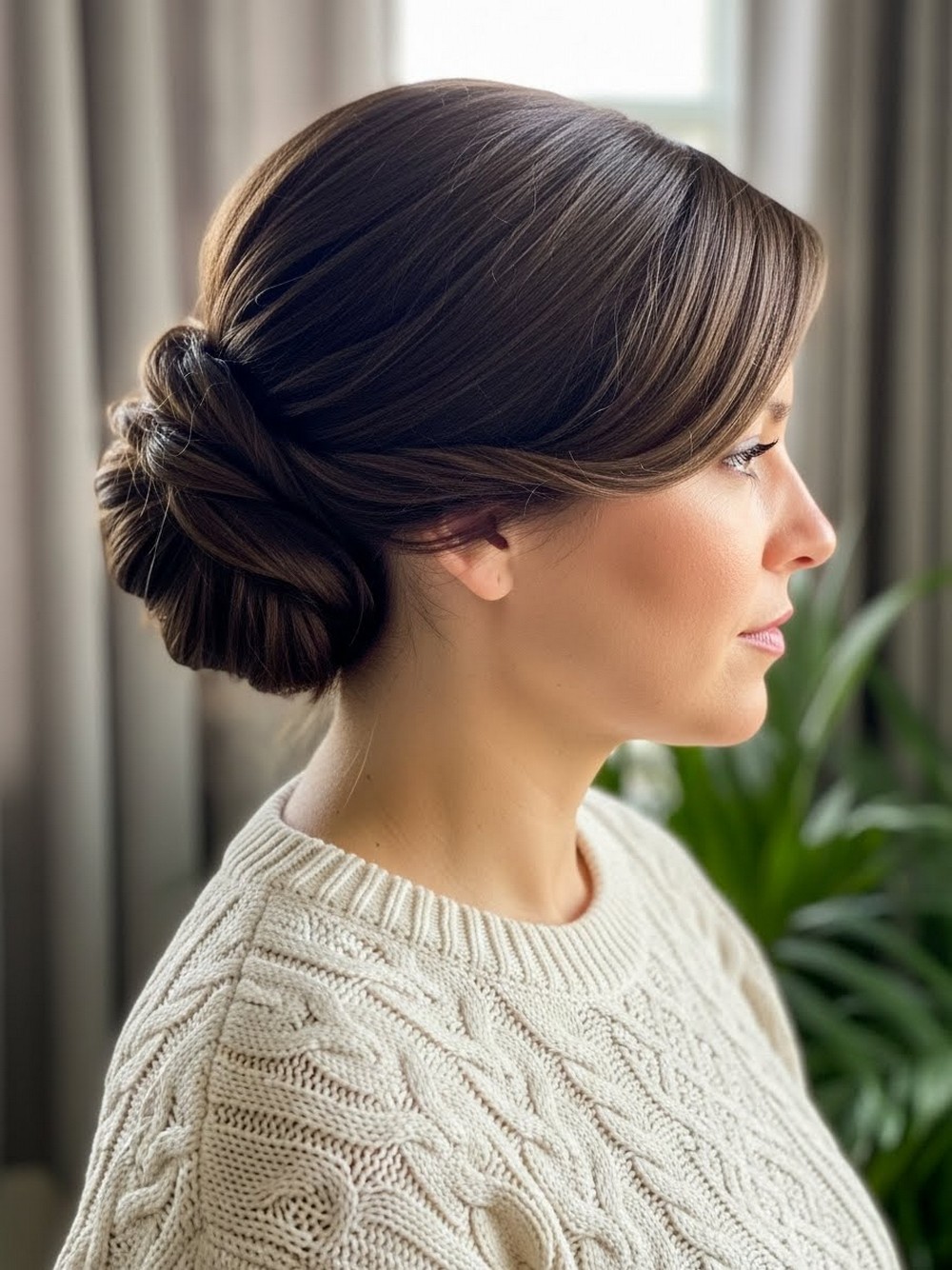 Twisted Rope Messy Bun