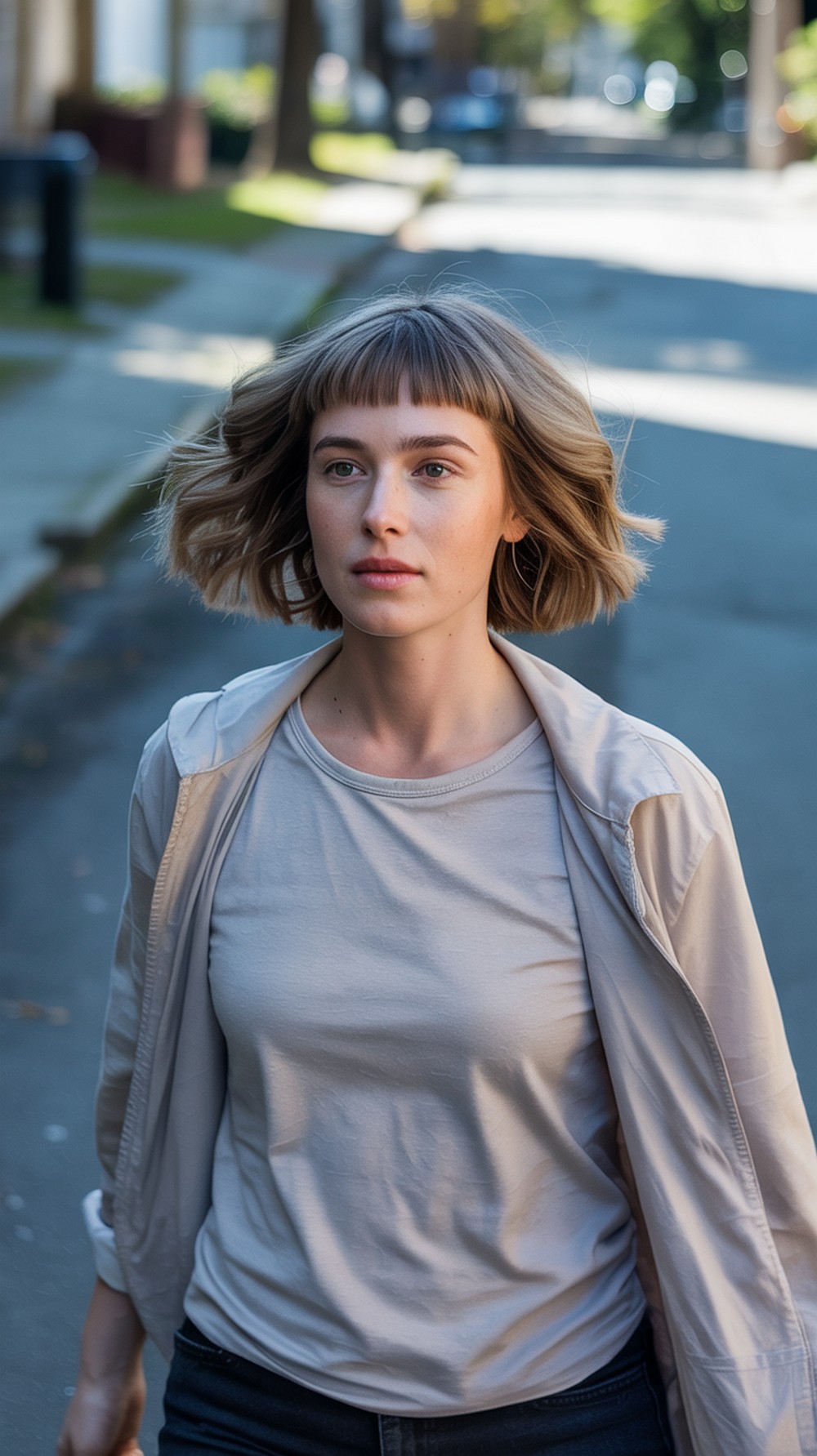 Undone Blunt Bob with Texture
