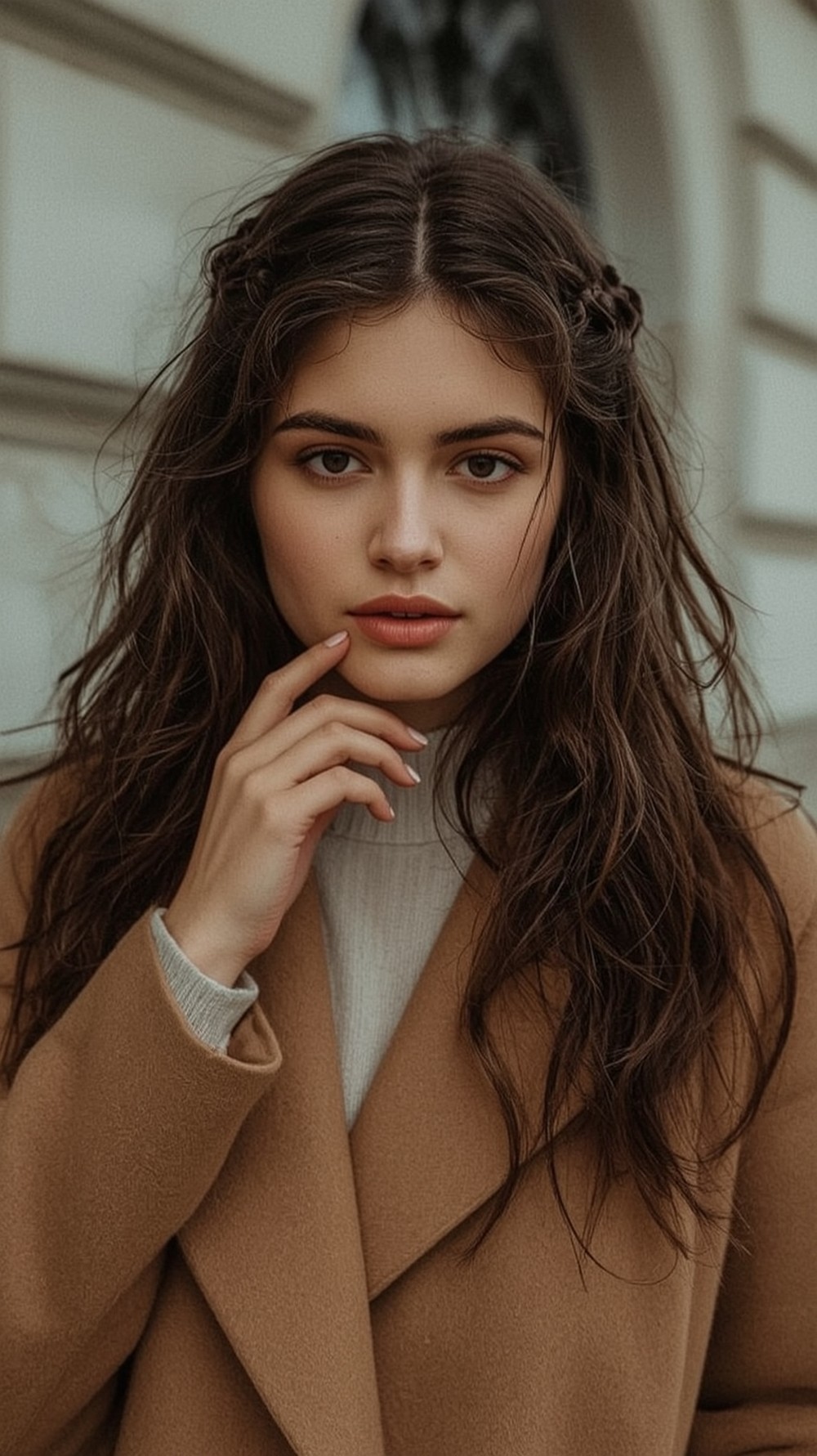 Velvet-Threaded Dutch Half Braid