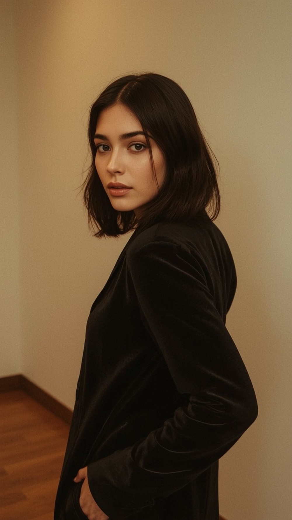 Velvet-Wrapped Bubble Half-Up