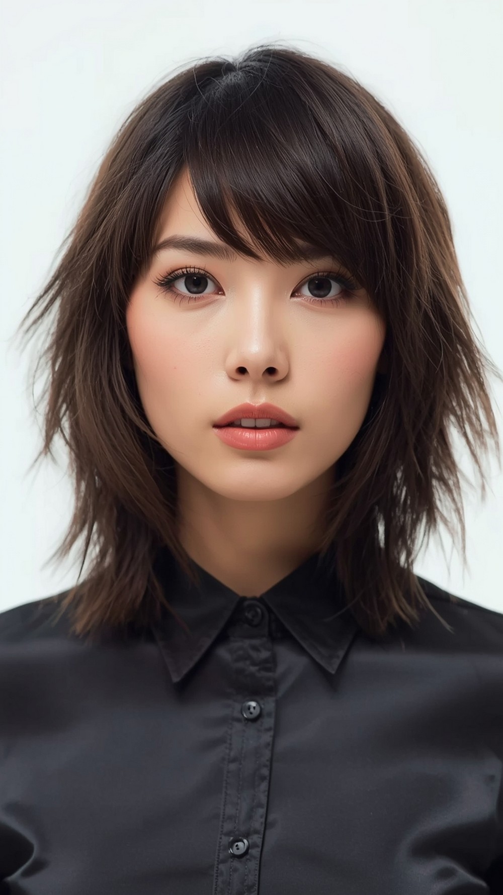 Wispy-Bang Straight Wig
