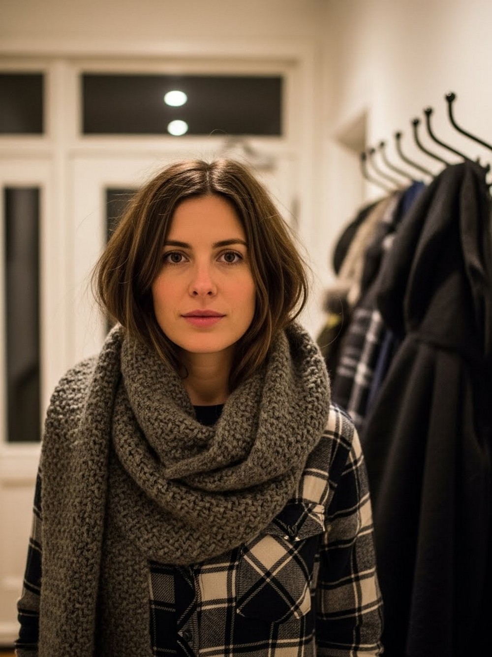 Wool-Scarf Curtain Shag