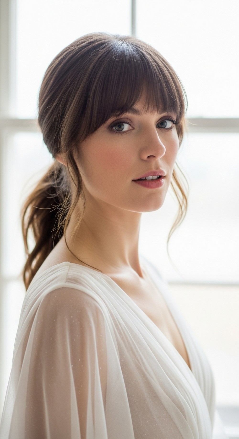 Wrapped-Base Pony with Wispy Bangs