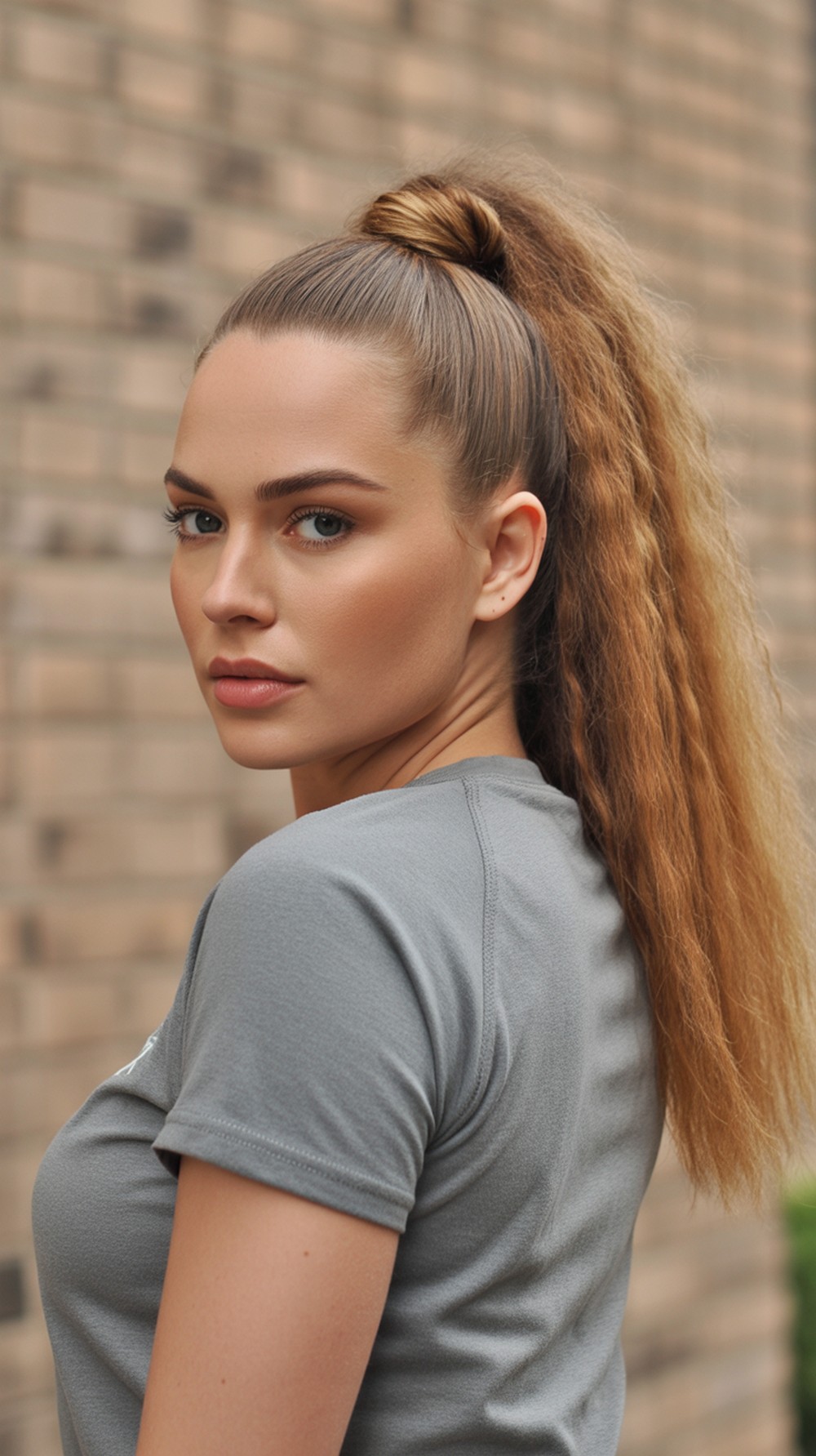 Wrapped High Ponytail
