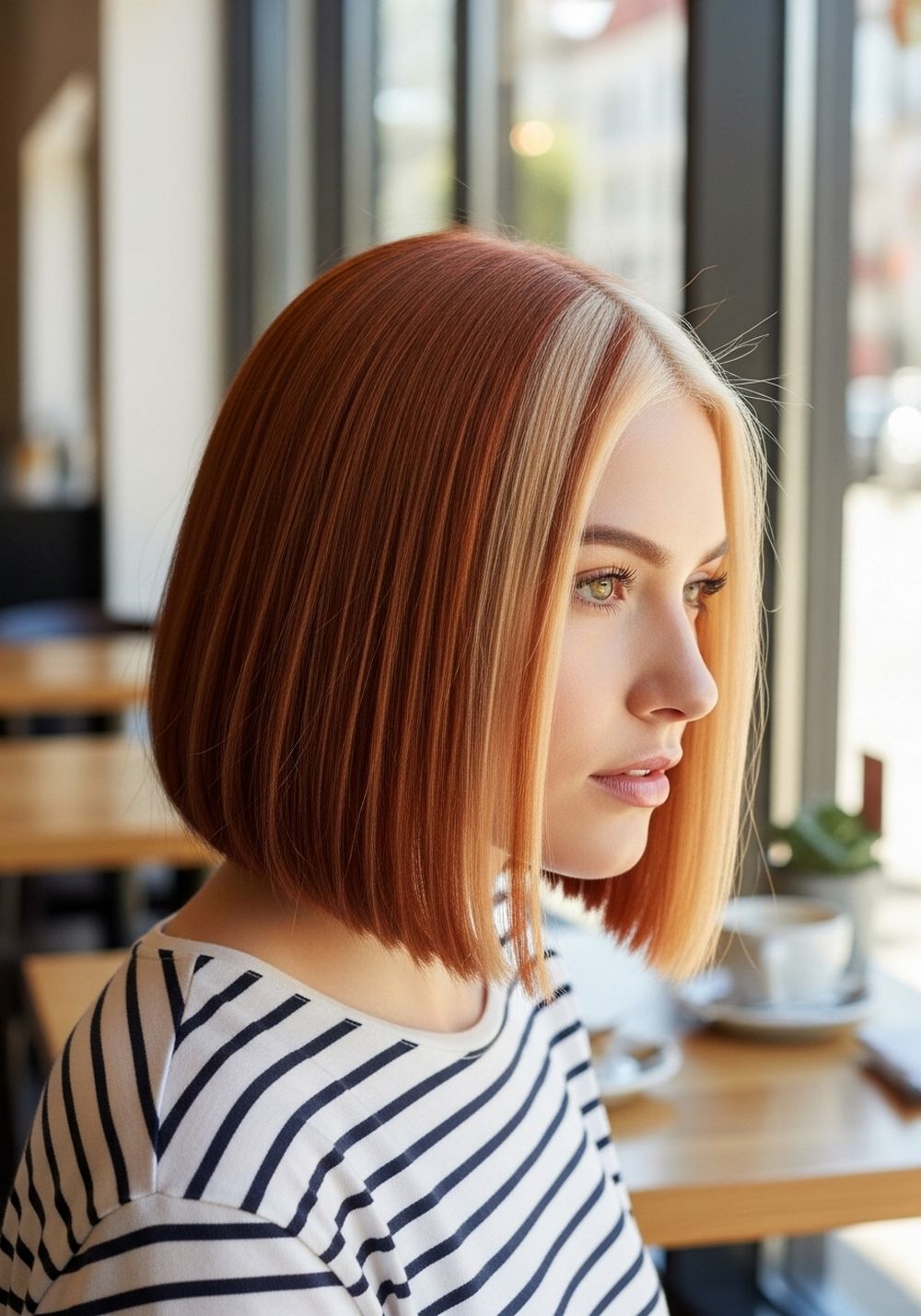 Copper & Blonde Split Bob