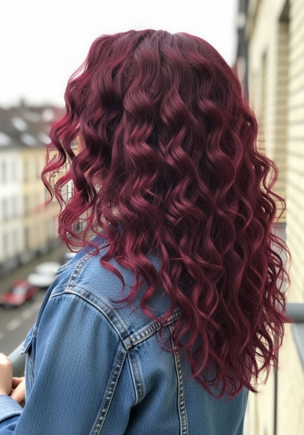Deep Burgundy Underlights Peekaboo Color