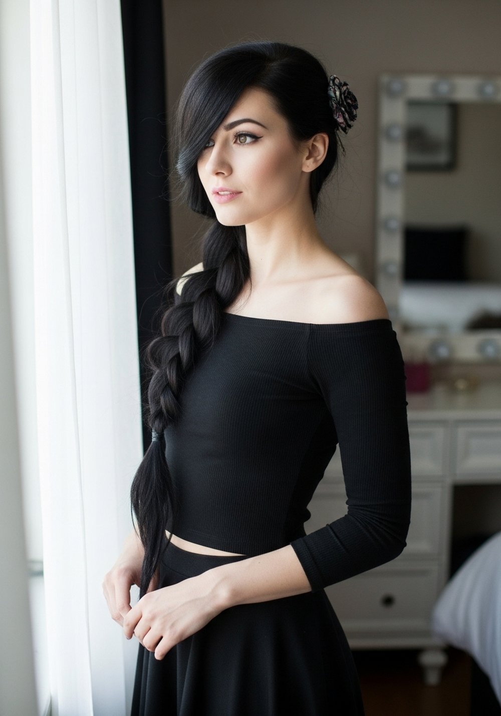 Raven Rose Side Braid