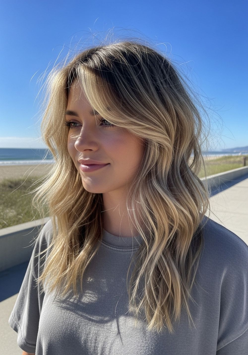 Beachy Long Wolf Cut With Textured Ends Hairstyle