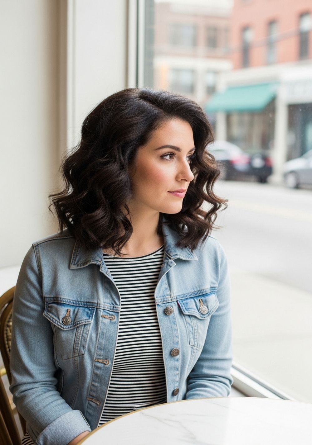 Big Bouncy Brunette Curl Blowout