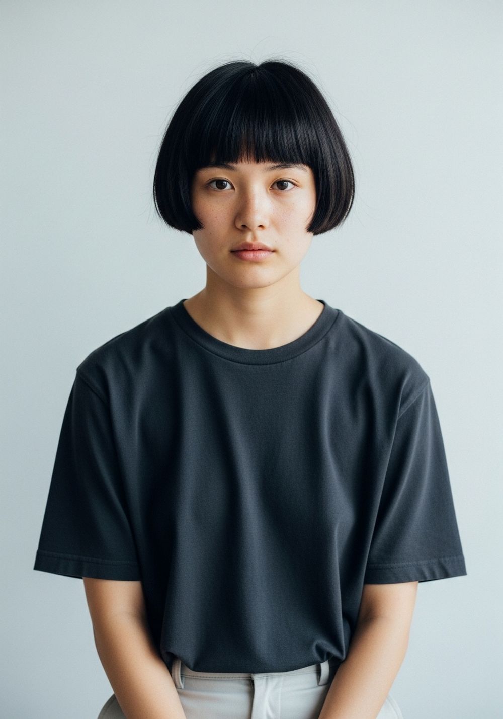 Blunt Temple-Length Crop