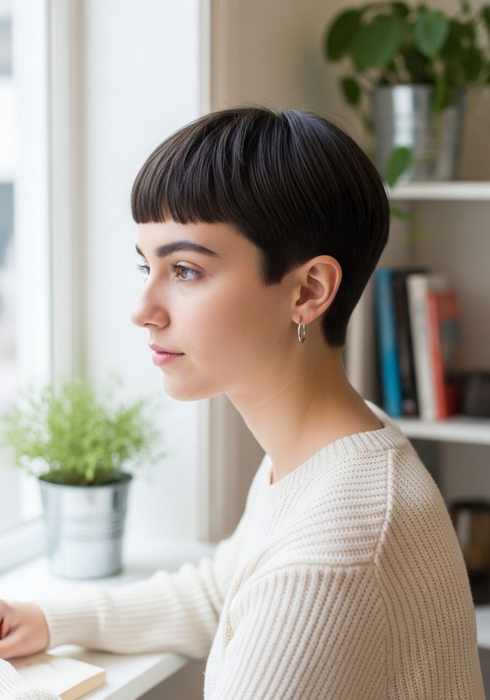 Bookish Micro Fringe Pixie