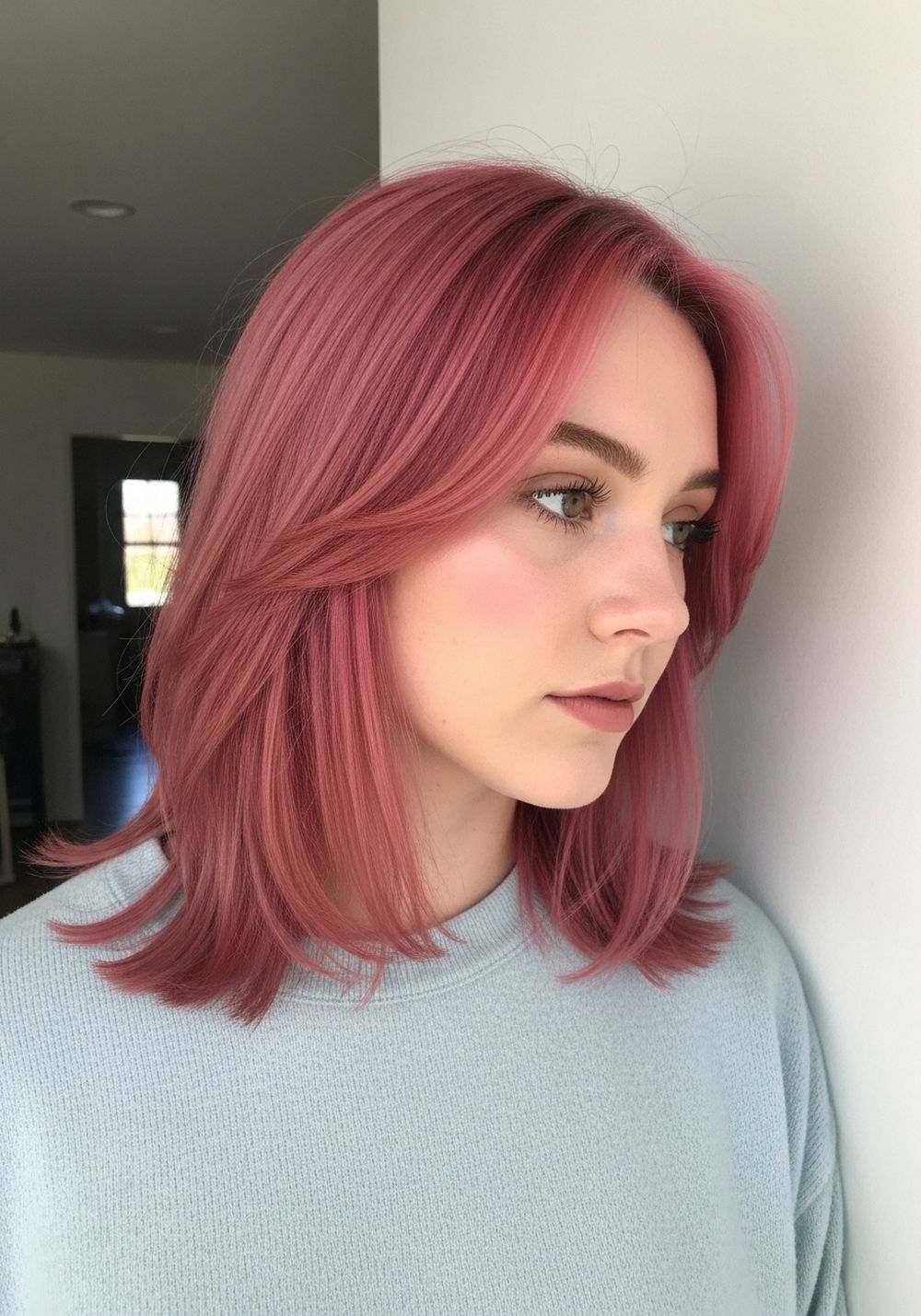 Cherry-Blush Money Piece Blonde