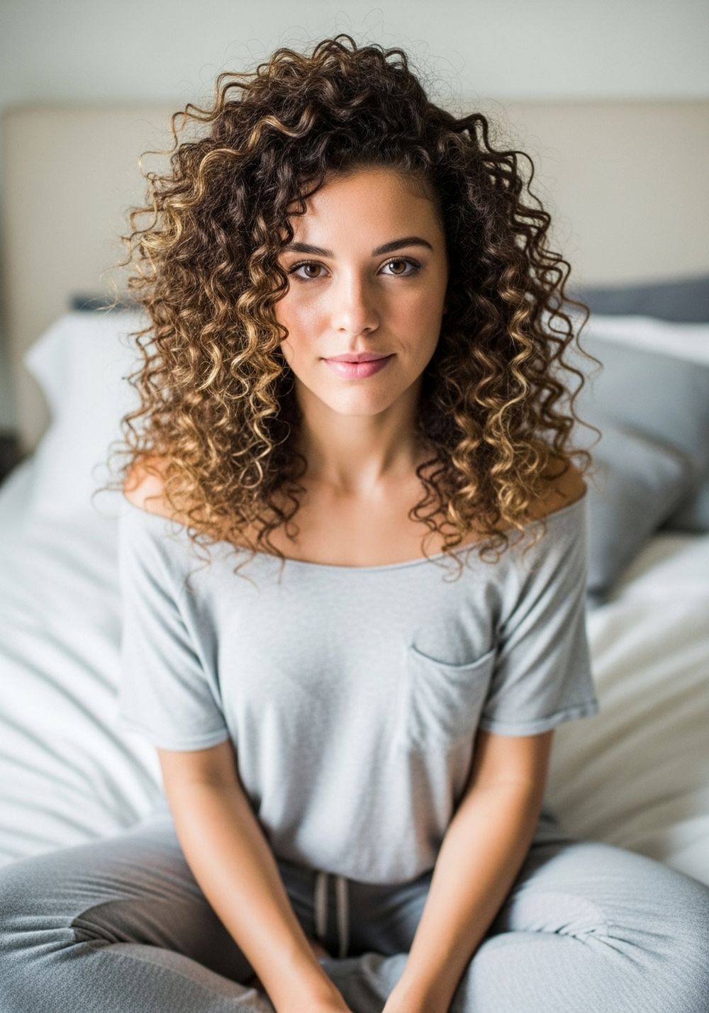 Diffused Curly Beach Waves
