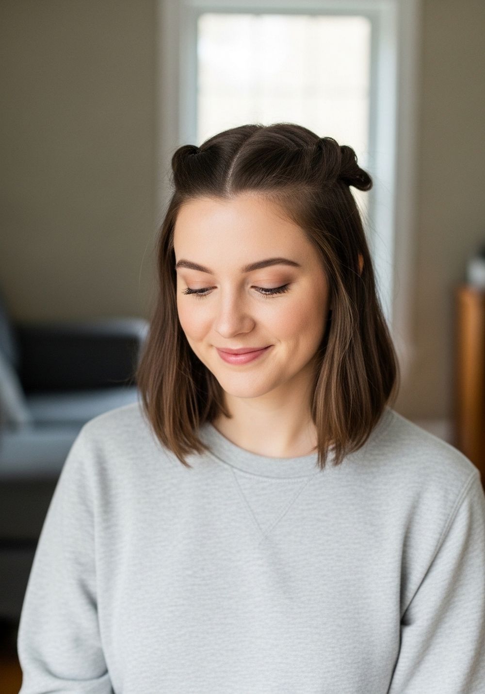 Half-Up Twist Hairstyle