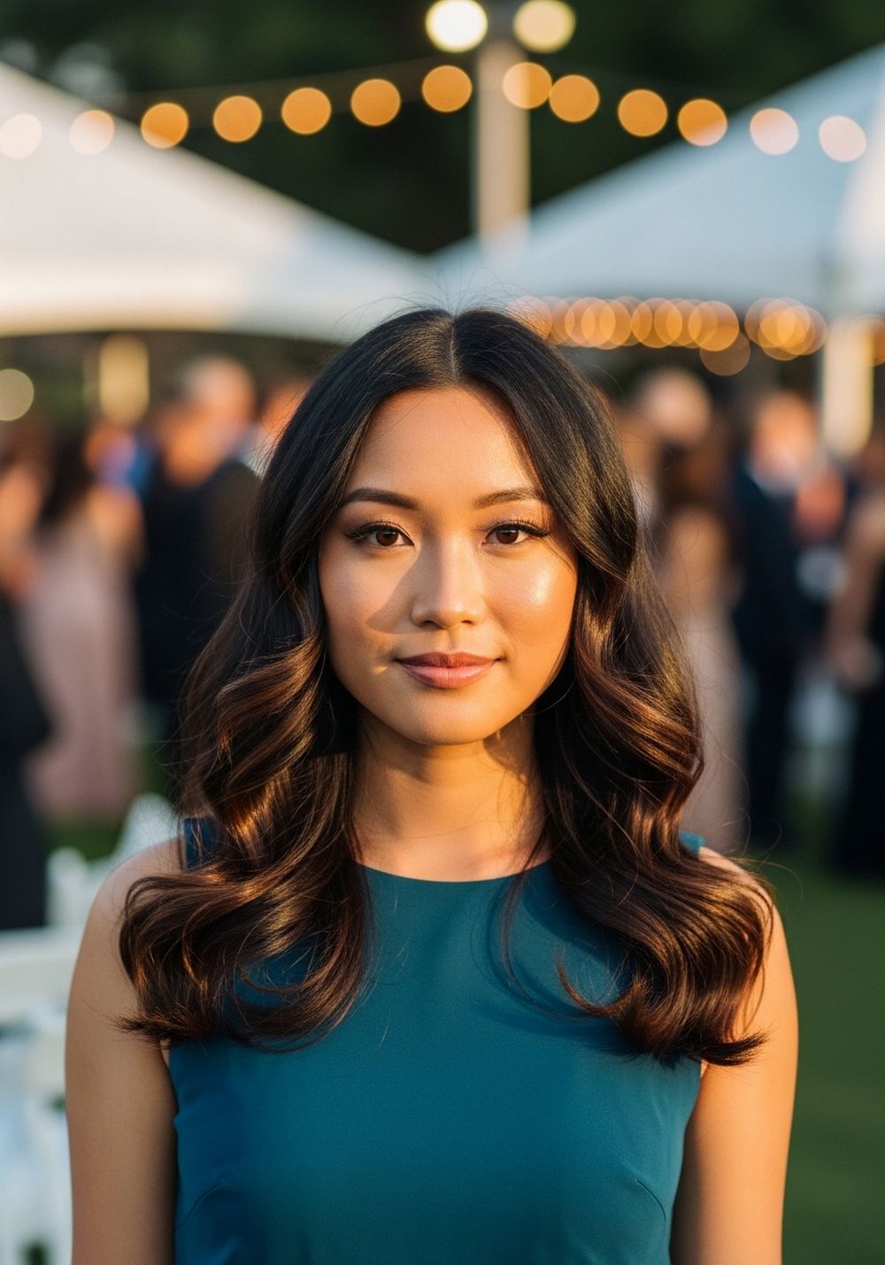 Long Butterfly Layers Big Curled Blowout Hairstyle