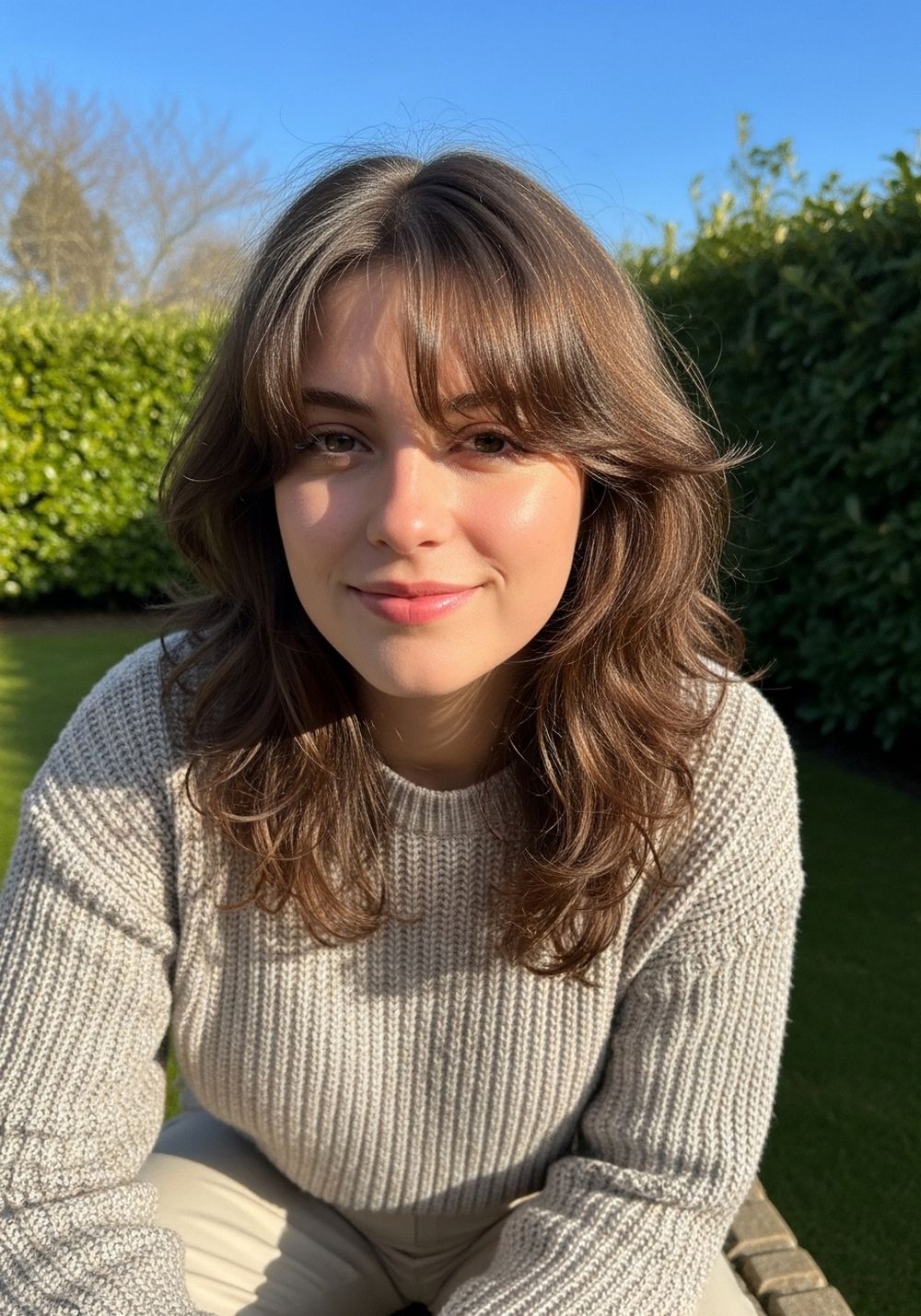 Long Layered Shag with Wispy Bangs Hairstyle