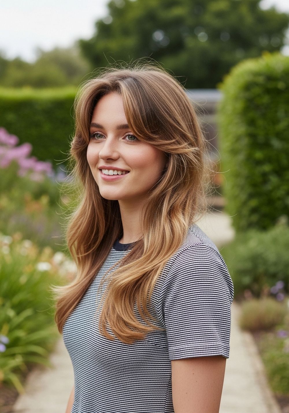 Long Wolf Cut With Face Framing Layers Hairstyle