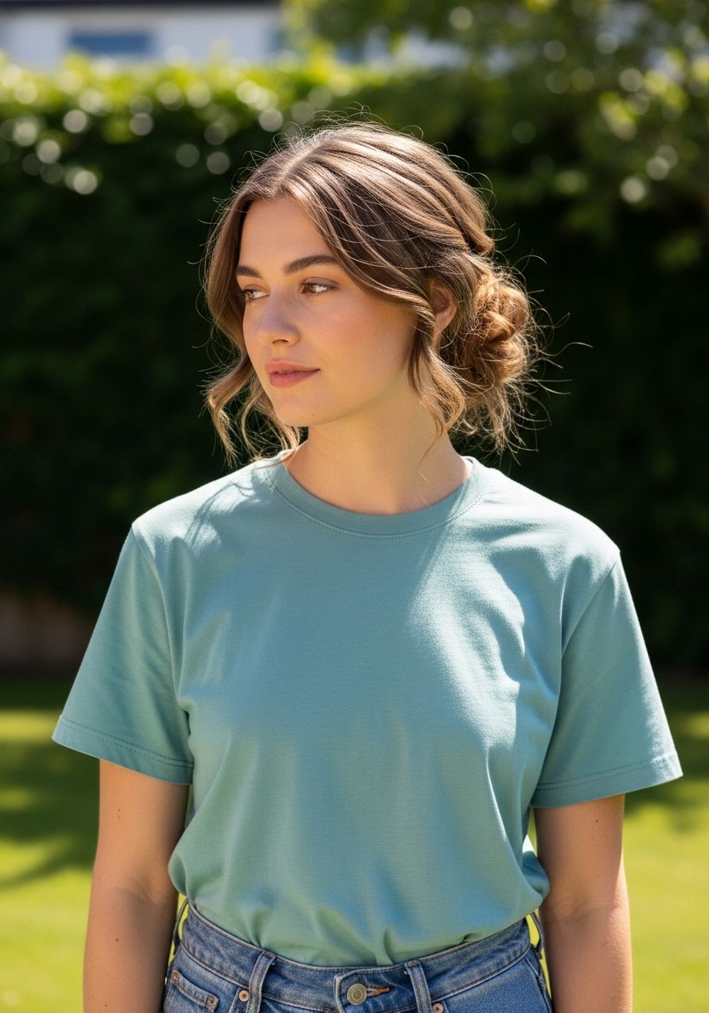 Messy Low Bun Hairstyle