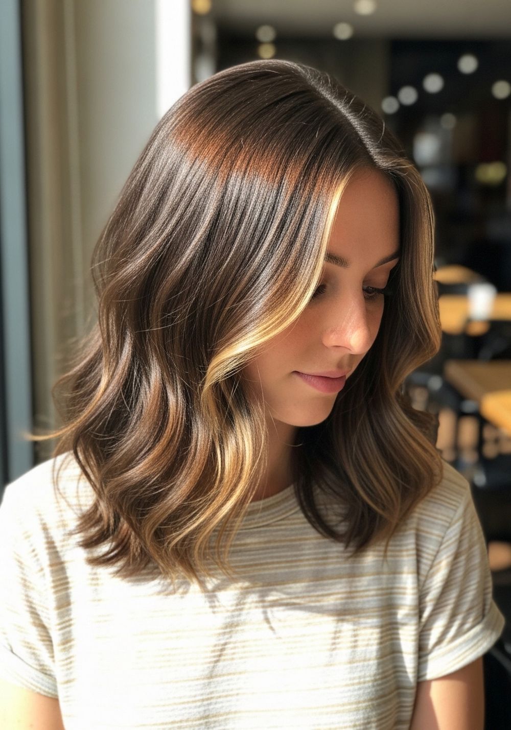 Milk Chocolate with Face-Framing Highlights