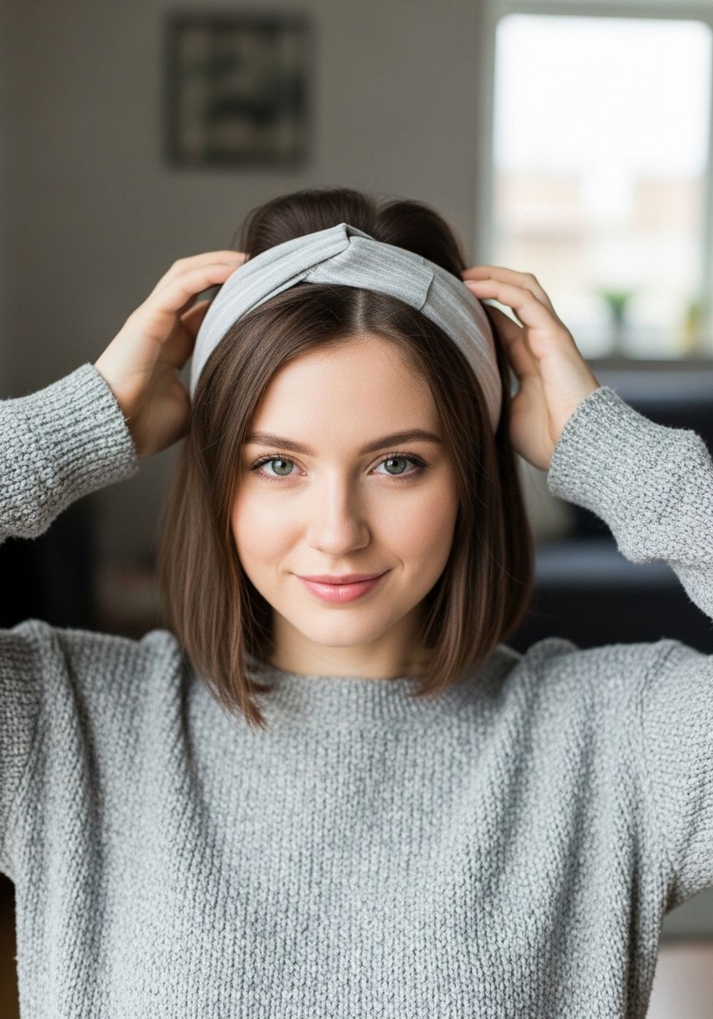 Simple Headband Tuck Hairstyle