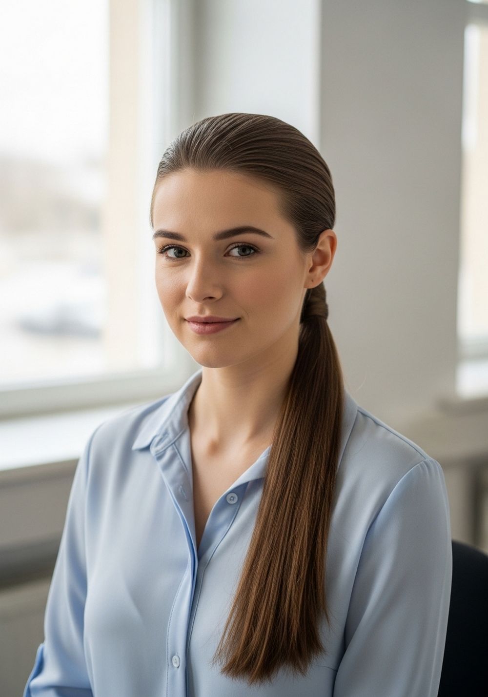 Sleek Low Ponytail Hairstyle
