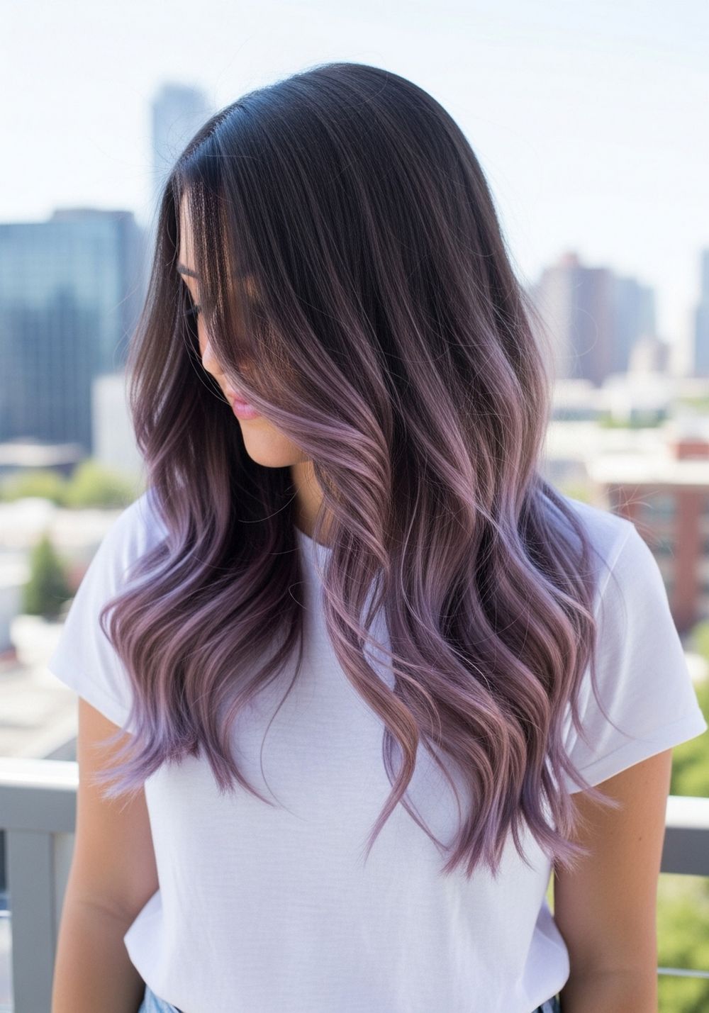 Smoky Wine Brunette Ombre