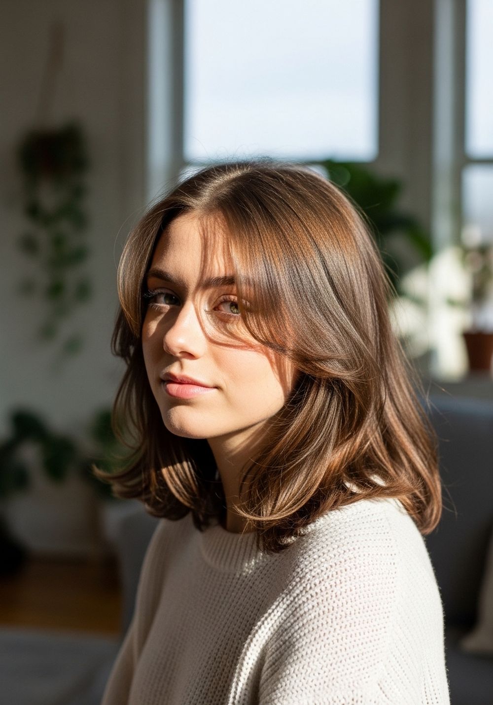 Soft Face-Framing Butterfly Layers Blowout Hairstyle