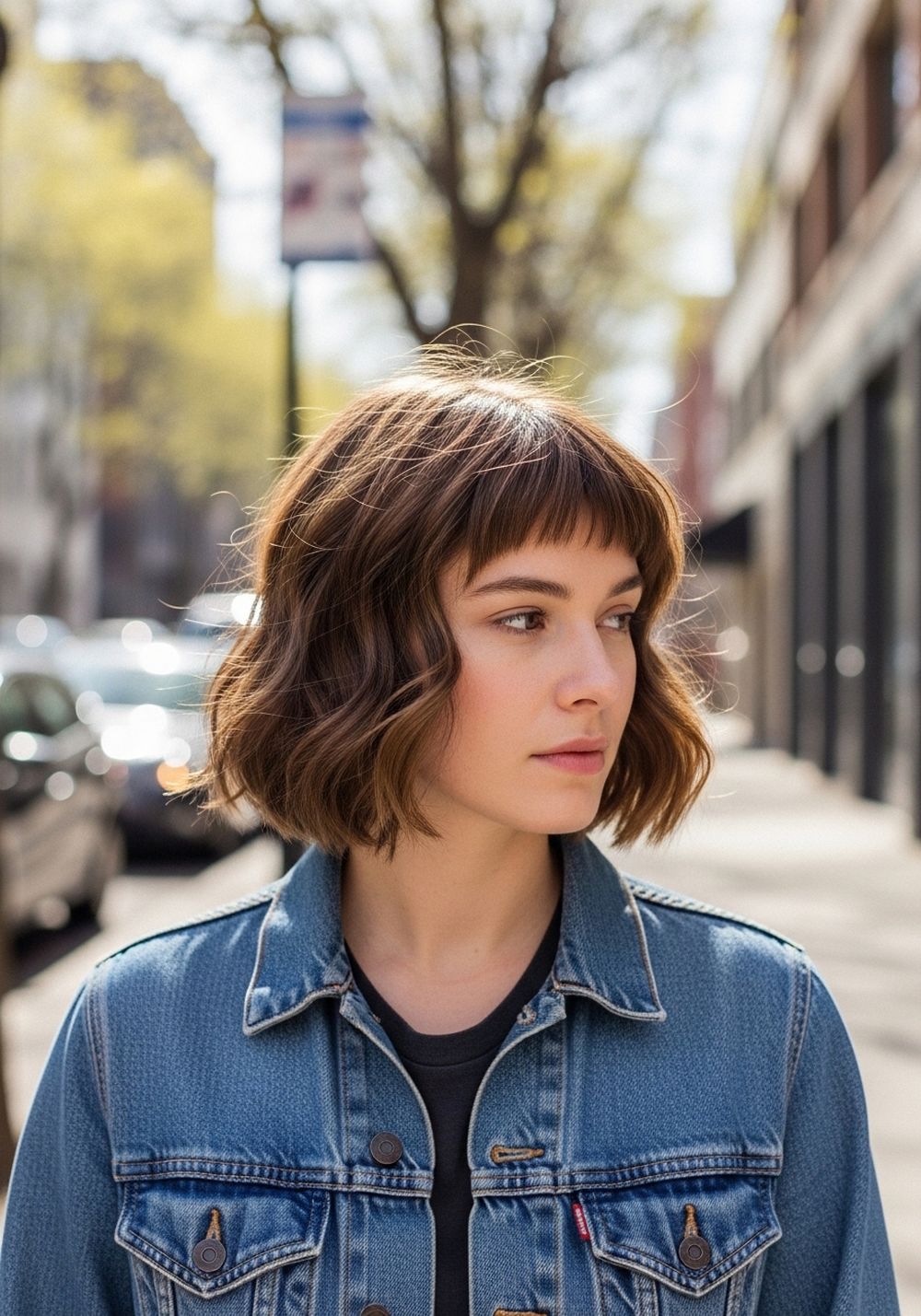 Wavy Gamine Beatnik Bob
