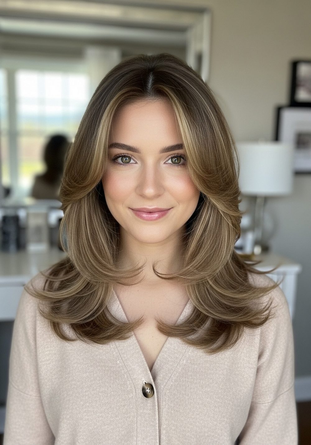 Airy Blowout Butterfly Layers Hairstyle