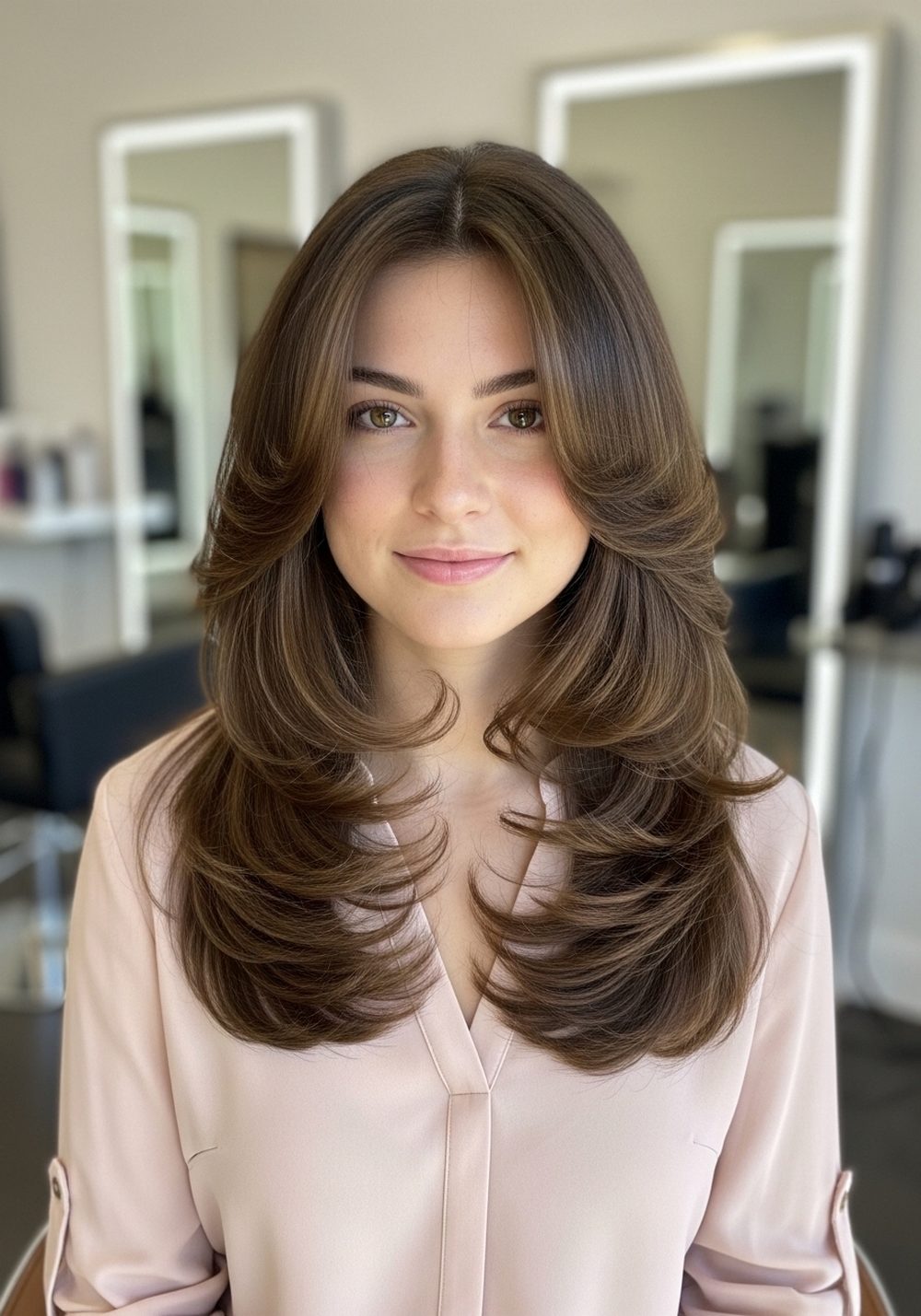 Airy Blowout Long Layers Hairstyle