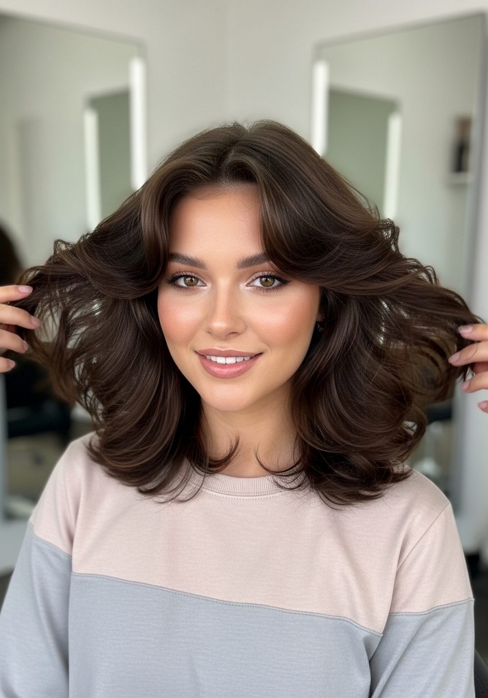 Bouncy Blowout Butterfly Haircut Hairstyle
