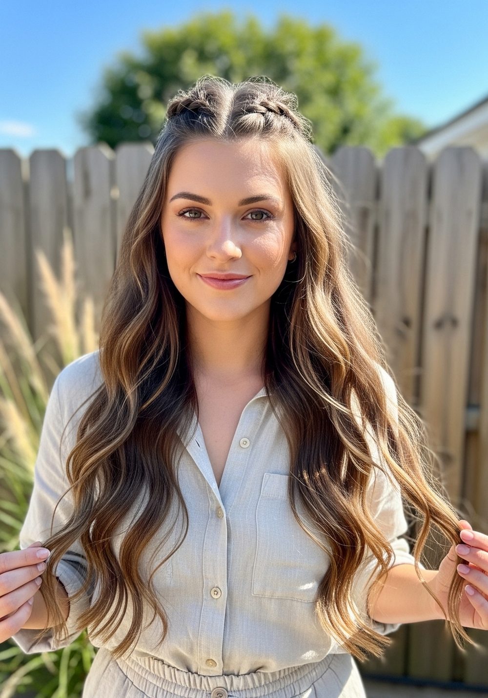 Braided Base Barbie Ponytail Hairstyle