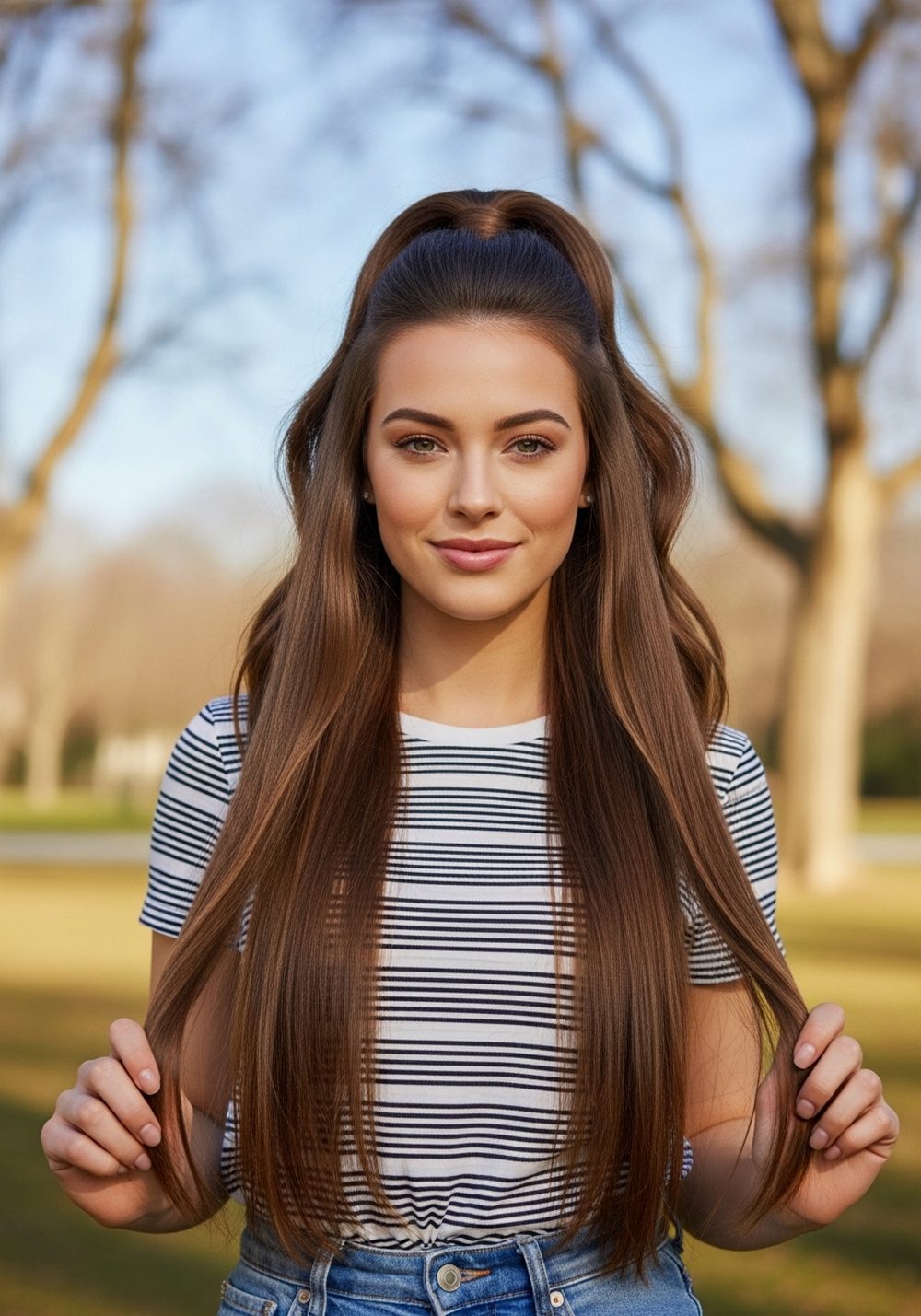 Bubble Barbie High Ponytail Hairstyle