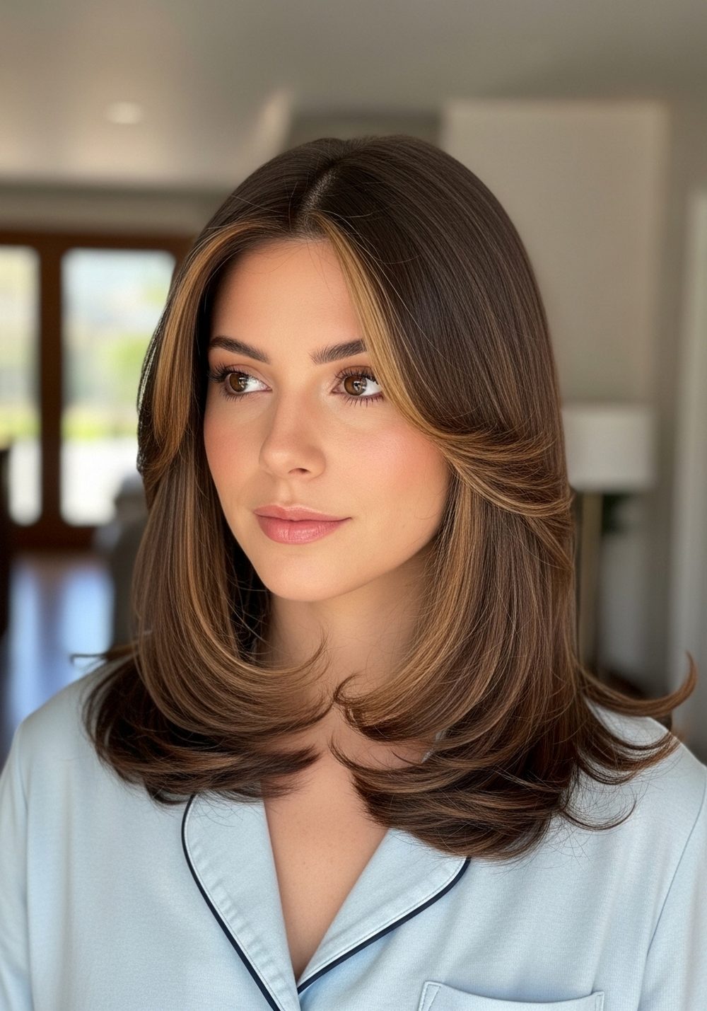 Caramel Veil Brunette Hair Color