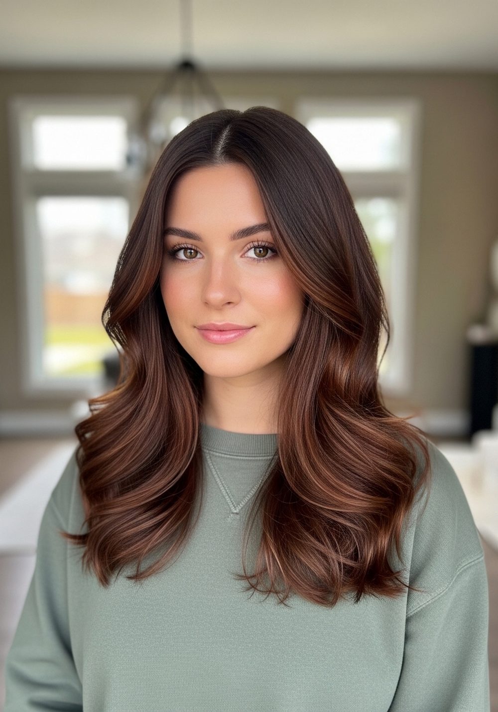 Chestnut Swirl Brunette Hair Color