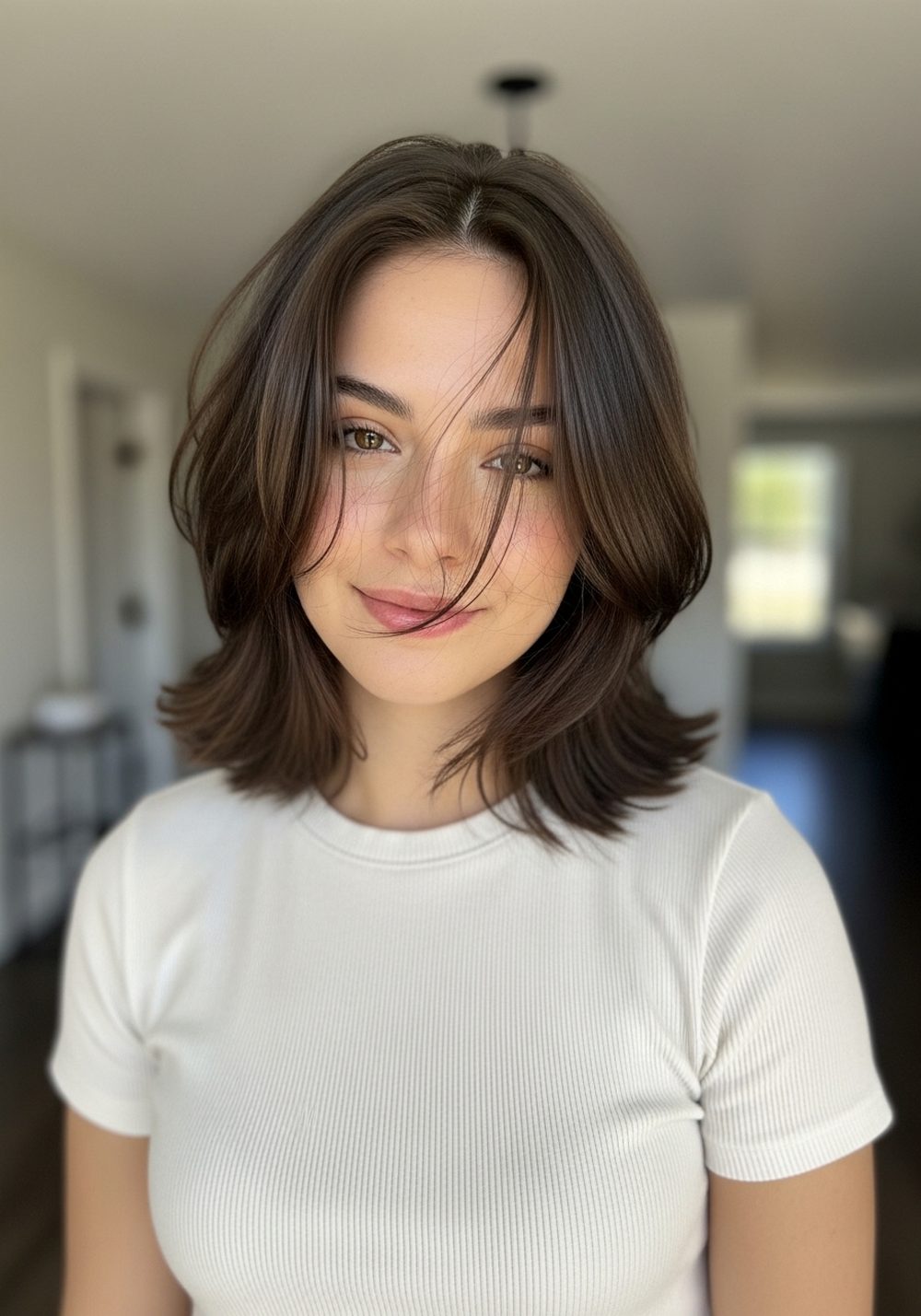 Cool-Girl Textured Wolf Cut Hairstyle