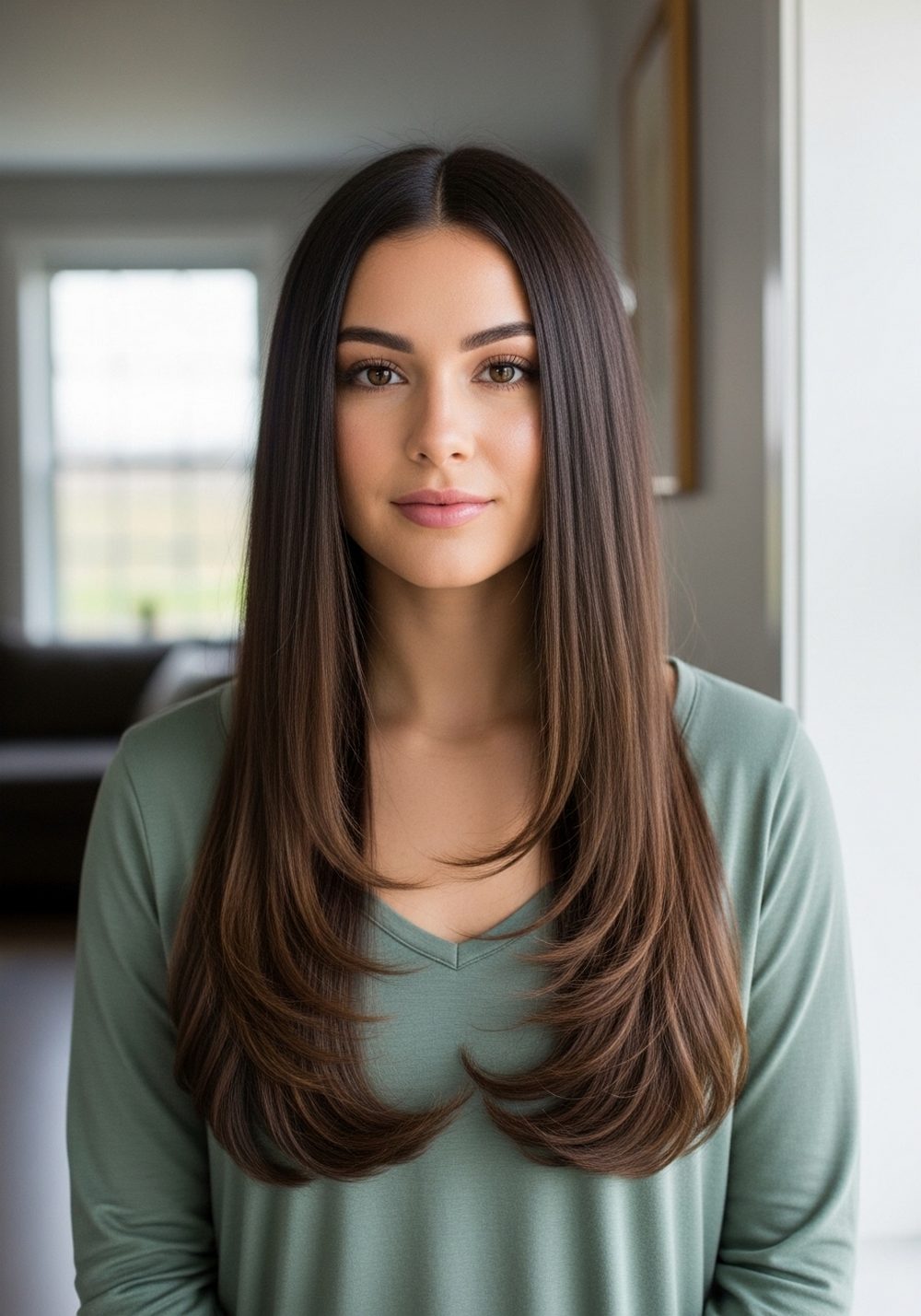 Deep Mushroom Espresso Blend Hairstyle