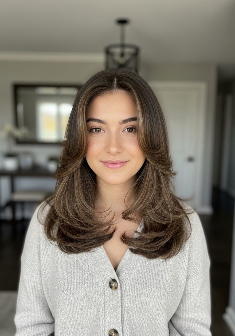 Easy Polished Butterfly Layers Hairstyle