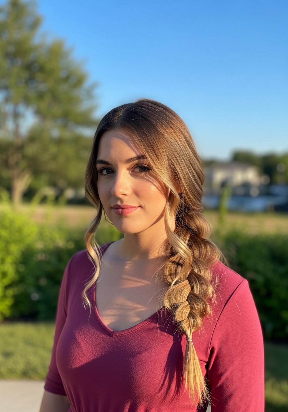 Effortless Evening Loose Braid Hairstyle