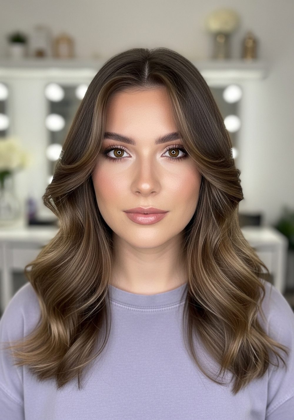 Face-Framing Mermaid Waves Hairstyle