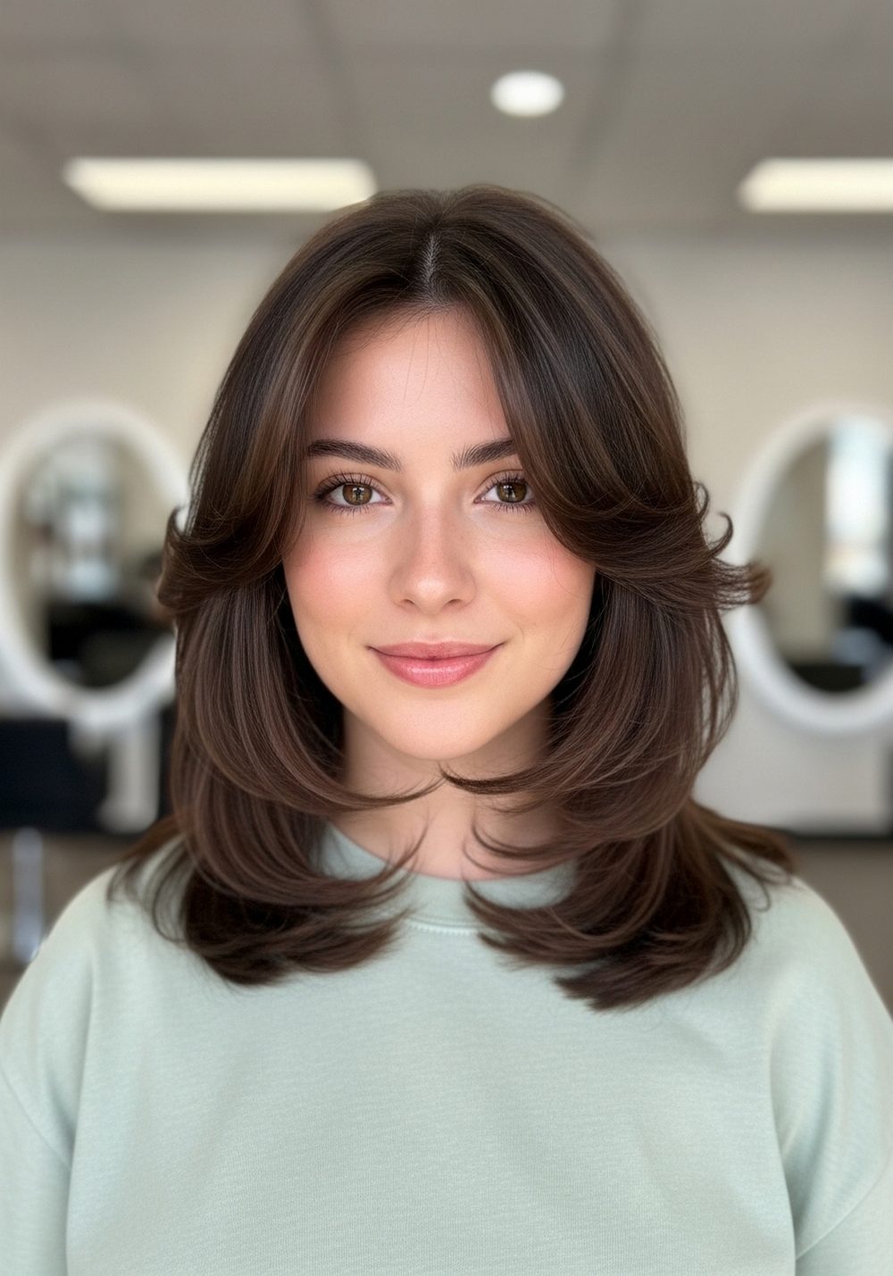 Feathered Clavi Hairstyle