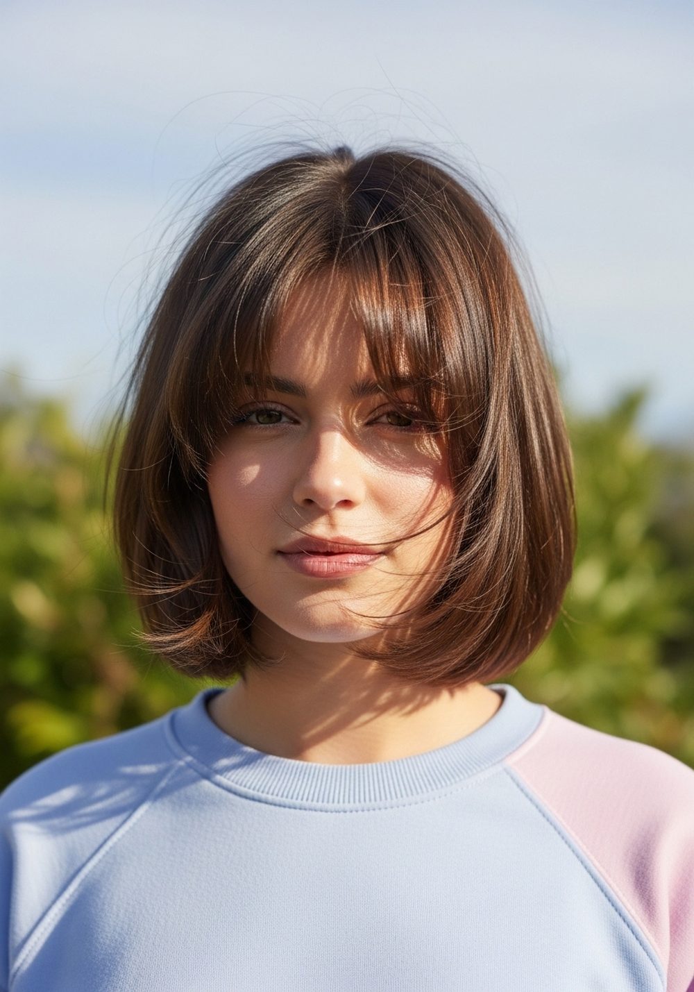 Feathered Pixie Bob Medium Length Hairstyle