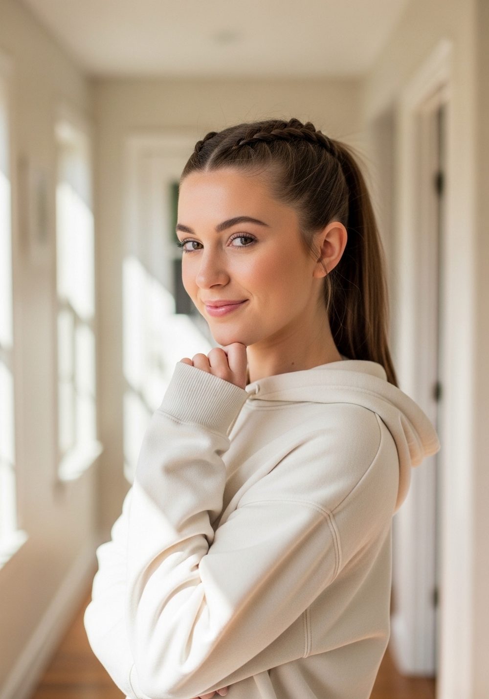 French Braid Ponytail Hairstyle